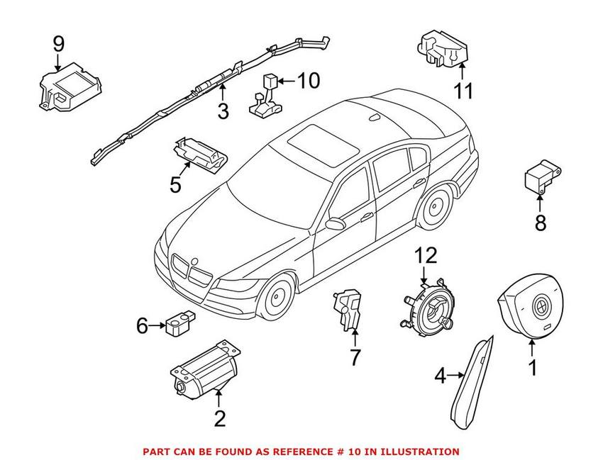 BMW Seat Occupancy Sensor - Front Driver Side 65779125897